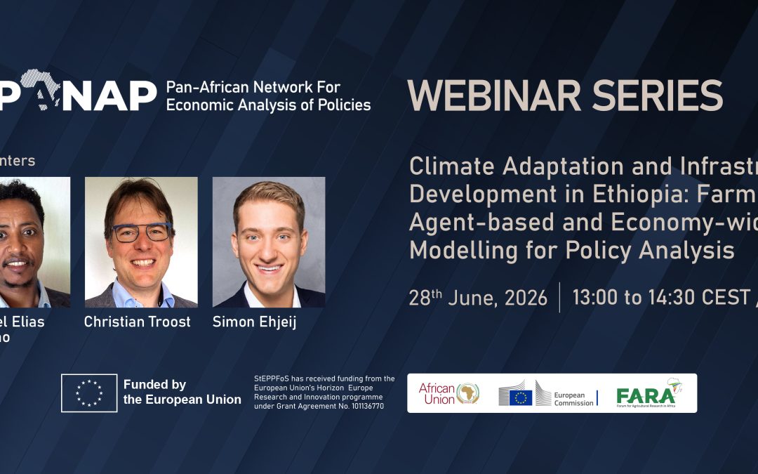 Webinar: Climate Adaptation and Infrastructure Development in Ethiopia: Farm-level, Agent-based and Economy-wide Modelling for Policy Analysis