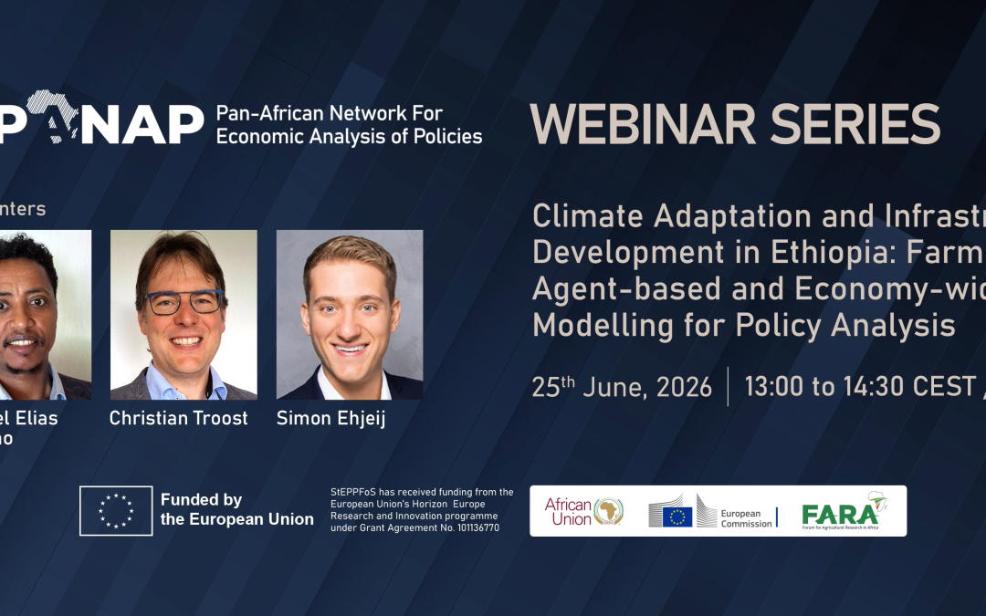 Webinar: Climate Adaptation and Infrastructure Development in Ethiopia: Farm-level, Agent-based and Economy-wide Modelling for Policy Analysis